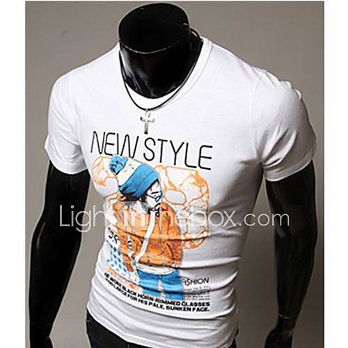 Mens Casual Fashion Short Sleeve T Shirt