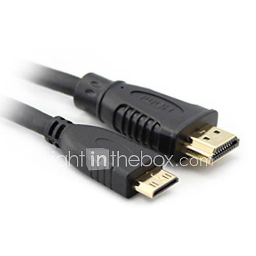 Mini HDMI V1.4 to HDMI V1.4 Cable for HDTV (1M)