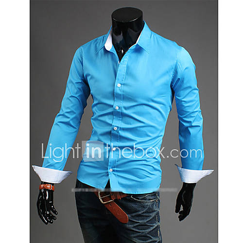 MSUIT MenS Fashion Candy Color Shirt Z9109