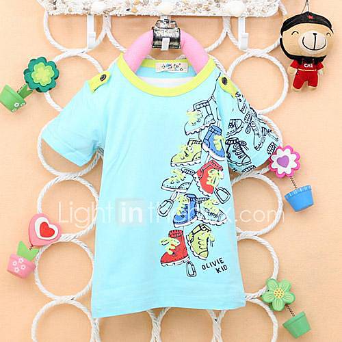 Boys Fashion Shoes Style T Shirts Lovely Summer Short Sleeve T Shirts