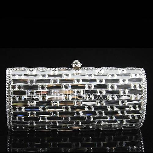 Ladies Classcial Design Glass Stone Evening Party Clutch Bag