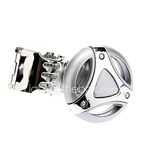 Silver Car Steering Wheel Spinner Knob Foldable Easy Mounting