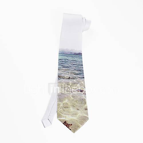 Mens Fashion Casual Beach pattern Tie