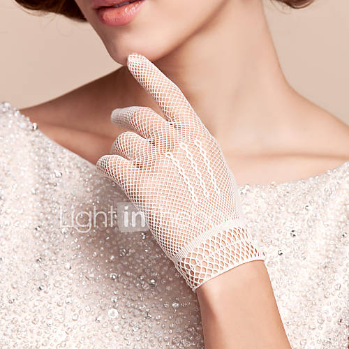 Fingertips Wrist Length Party/Evening Ladies Gloves