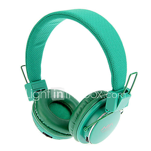 MRH 8809 3.5mm Stereo Collapsible On Ear Headphone with TF/FM Function(Green)