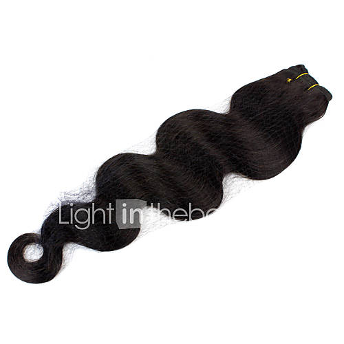 12Inch 100% Brazilian Virgin Remy Human Hair Body Wave Weaves Flattop