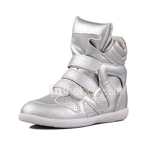 Leatherette Womens Flat Heel Comfort Fashion Sneakers Shoes(More Colors)