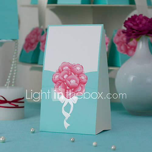 Floral Theme Wedding Place Card   Set of 10