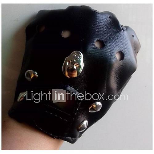 Men And Women Rivet Punk Skull Gloves