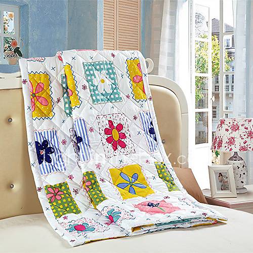 Luolaiya World Of Color Small Imitation Cotton Printing Summer Cool Quilt (Screen Color)