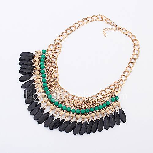 Shadela Bohemian Green Fashion Necklace CX088 2