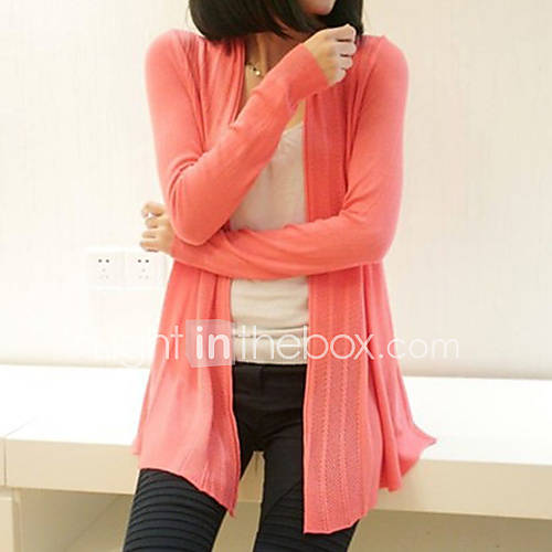 Rxhx Relax Mid long Coat Knit Sweater (Watermelon)