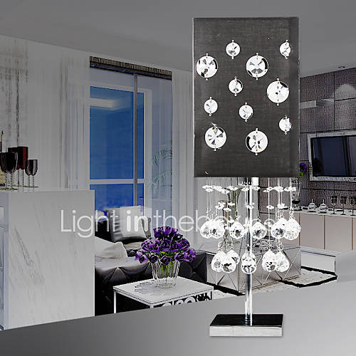 Crystal Pearl Decor Table Lamp In Starry Sky Design