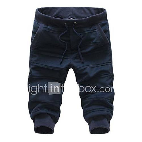 Mens Leisure Loose Pure Cotton Movement Pants