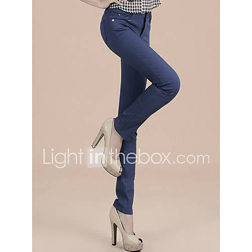 TS Simplicity Elasticity Slim Cut Casual Pencil Pants