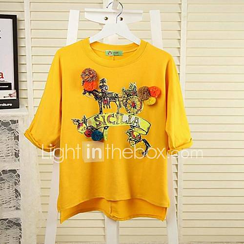 Womens Korean Fashion Bat Sleeve T Shirt