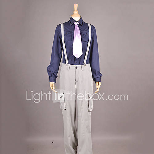 KARNEVAL Jiki Ink Blue Gray Cotton Cosplay Costume