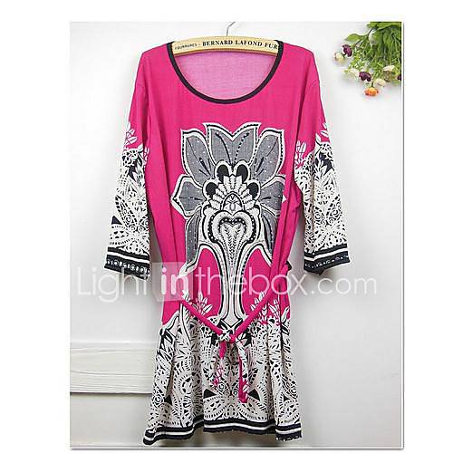 Womens Round Collar Big Hot Drilling Dress