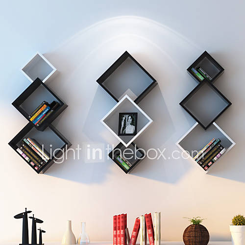 Set of 3 Modern Minimalism Solid Household Wall Mounted Storage Shelf