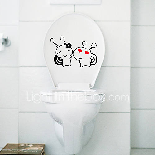 Cute Snail Lovers Toilet Stickers