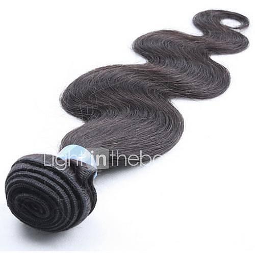 18 Inch 1Pcs Color 1B Grade 5A 100G/Pcs Indian Virgin Body Wave Human Hair Extension