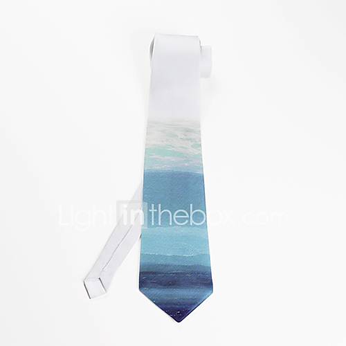 Mens Fashion Casual Blue pattern Tie