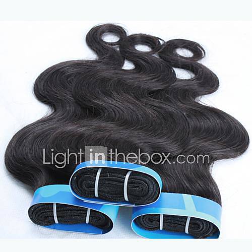 14 16 18 20 Color 1B Grade 4A Indian Virgin Body Wave Human Hair Extension