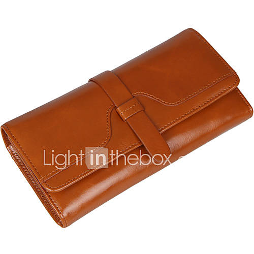 Womens First Layer Oily Leather Wallet