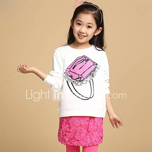 Girls Diamond Ring Lace Clothing Sets