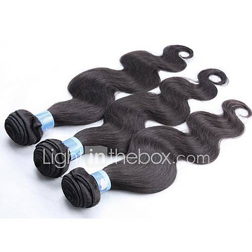20 22 24 Color 1B Grade 5A 100G/Pcs Indian Virgin Body Wave Human Hair Extension