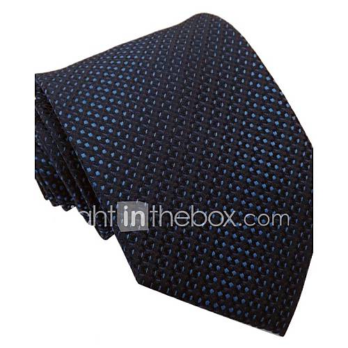 Mens Navy Blue Italy Style Fashion Dot Business Leisure Woven Necktie