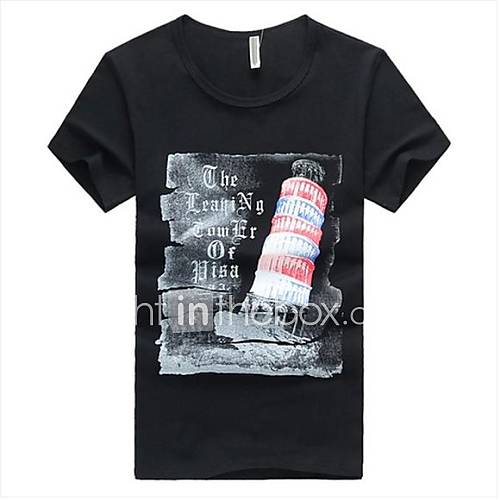 Mens Summer Fashion Round Neck Short Sleeve T shirt