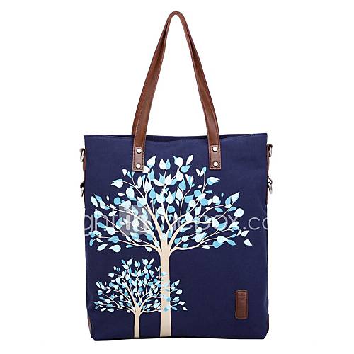 Womens New Style Partysu Waterproof Canvas Tote