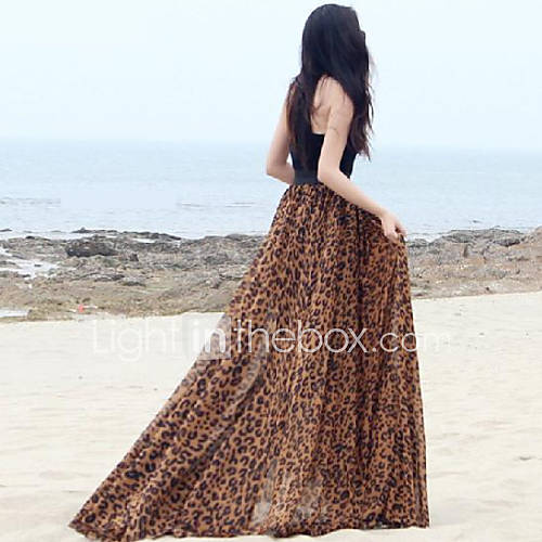 Verragee Leopard Swing Skirt