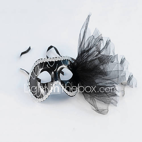 Silk And Tulle Wedding/Party Masks With Feather