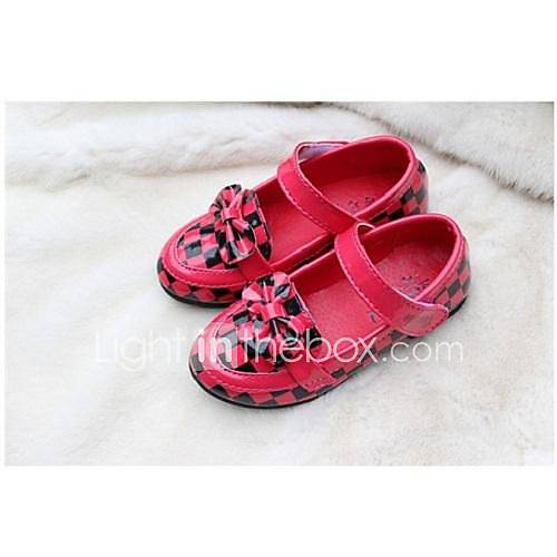 Girls Plaid bow knot Mary Janes