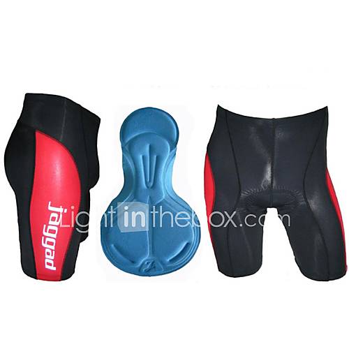 Jaggad Summer Unisex Black and Red Nylon Spandex Padded Cycling Shorts