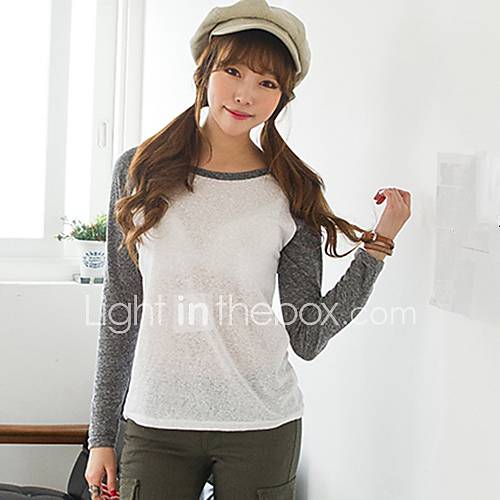 [Pashong] Womens Round Collar Raglan Tee (More Colors)