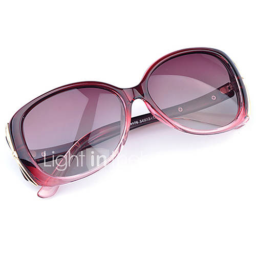 Aulong Womens Polarized Light Gradual Change Red 80 Sunglasses