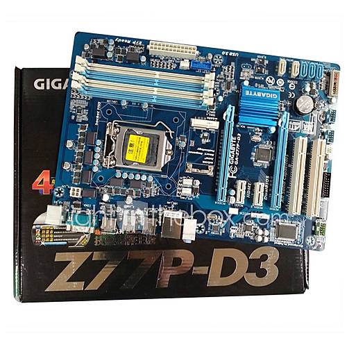 Computer PC Motherboards LGA1155 USB3.0 I Gigabyte Z77P D3 Plate Version 1.1 for 1230 V2 VGADVIHDM