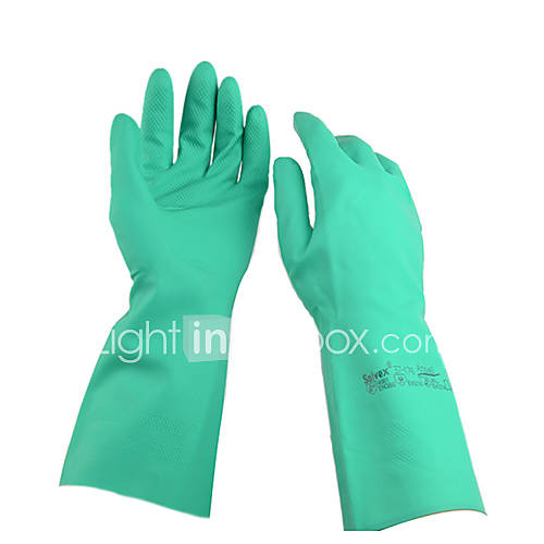 Ansell Rubbe Nitrile Oil Proof Acid Resisting Alkali Resisting Industrial Gloves [L]