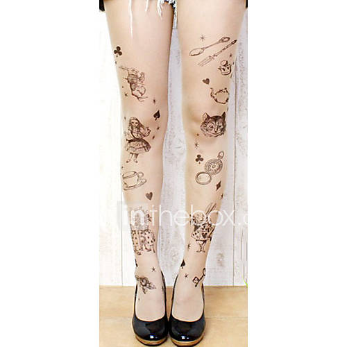 Womens Fashion Cat Pattern Pantyhose