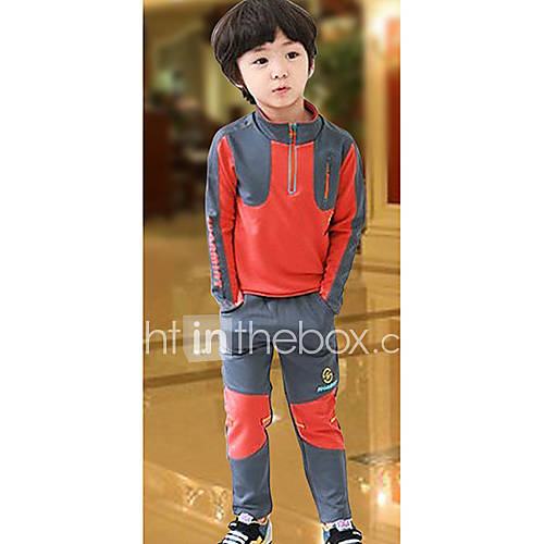 Boys Casual Contrast Color Clothing Sets