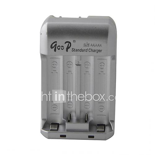 4 Bay Universal Charger for AAA / AA Ni MH / Ni Cd Battery / US Plug   Grey (100 240V)