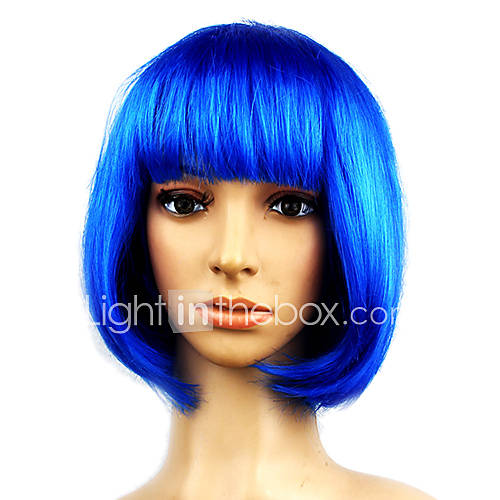 Masquerade Synthetic Wig Bob Haircut(Blue)