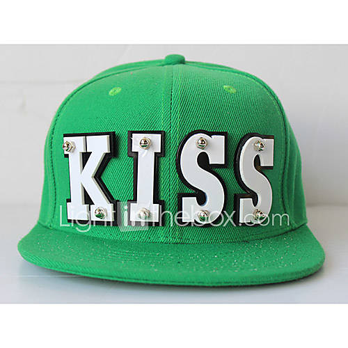 Unisex Crystal Acrylic Bassball Cap With Alphabet KISS