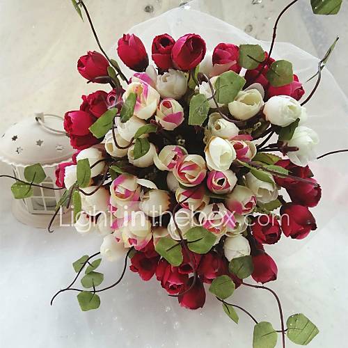 Charming Free form Satin Wedding Bouquet