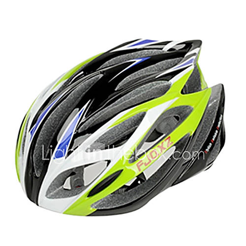 FJQXZ Integrally molded EPSPC Green Cycling Helmets (21 Vents)