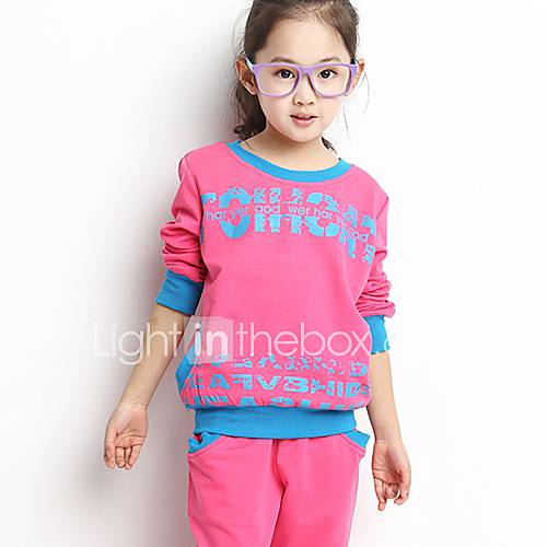 Girls Fashion Letter Colorful Clothing Sets