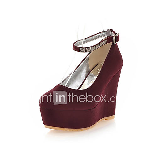 Suede Womens Wedge Heel Heels Pumps/Heels Shoes (More Colors)